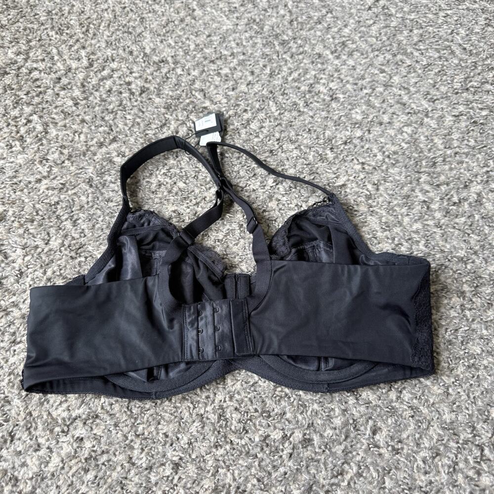 Curvation 36DDD Unlined Lace Everyday Glamour Bra Black Underwire NEW - Picture 2 of 4